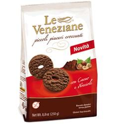 Le Veneziane Biscotti Gusto Cacao Nocciola Gluten Free 250g