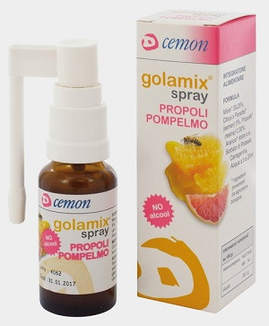 Golamix Spray Propoli Pompelmo Integratore Benessere Gola 20ml