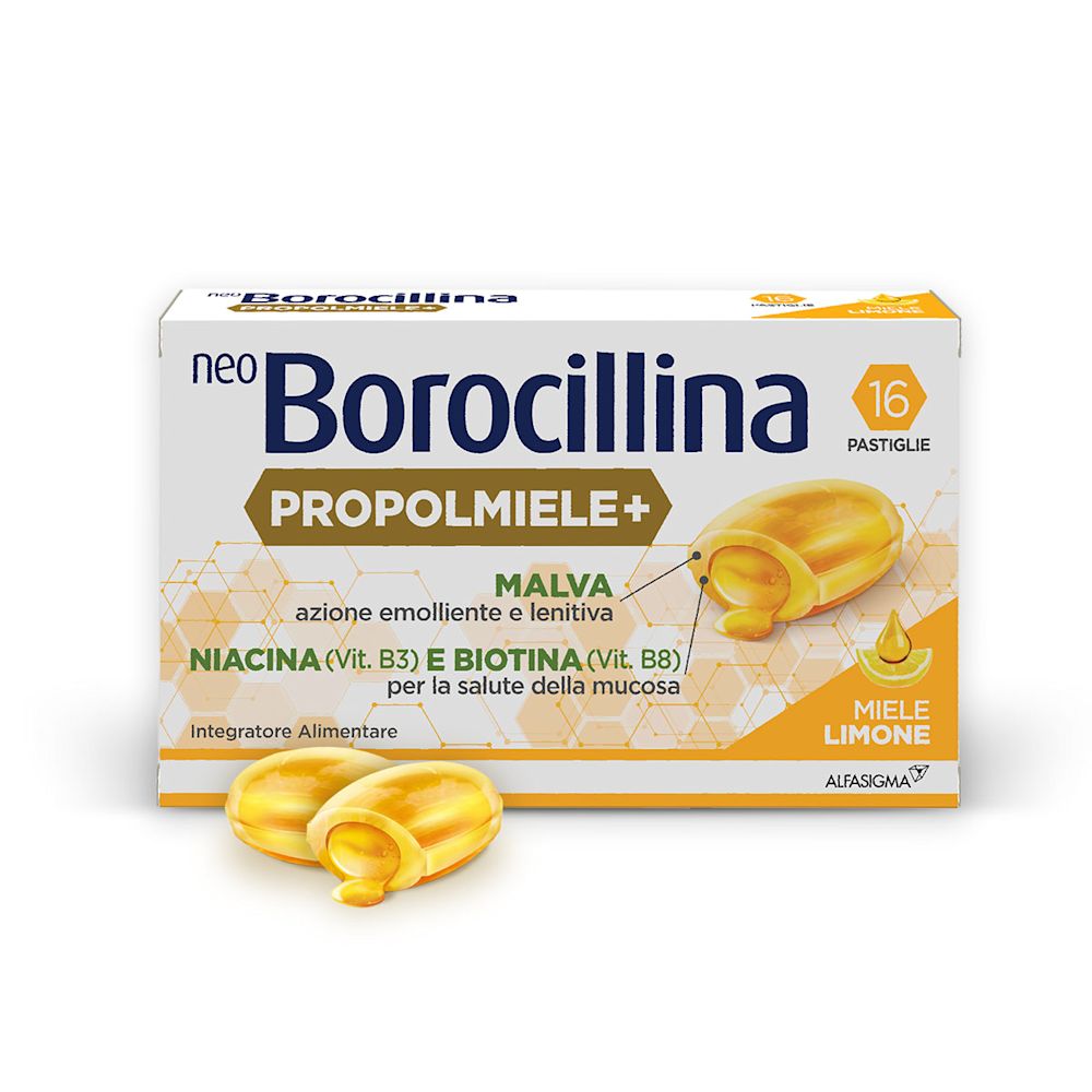 image - 981647858 - NEOBOROCILLINA PROPOLMIELE+ MIELE/LIMONE 16 PASTIGLIE DA 3,4 G - 4709593_1.jpg