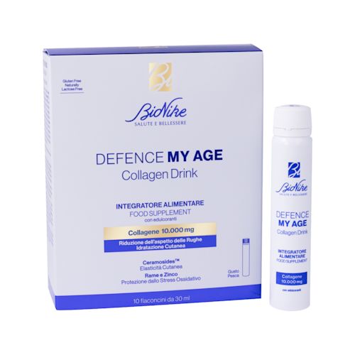 image - 950951689 - DEFENCE MY AGE COLLAGENE DRINK 10 FLACONCINI DA 30 ML GUSTO PESCA SENZA GLUTINE NATURALMENTE PRIVO DI LATTOSIO CON EDULCORANTE - 4832959_1.jpg