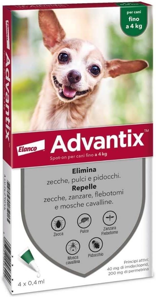 Advantix Spot On Cani 0-4kg 6 Pipette