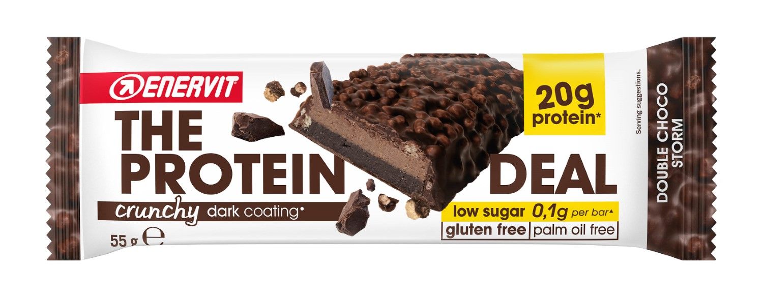 Enervit The Protein Deal Bar Barretta energetica Gusto Double Choco Storm 55g