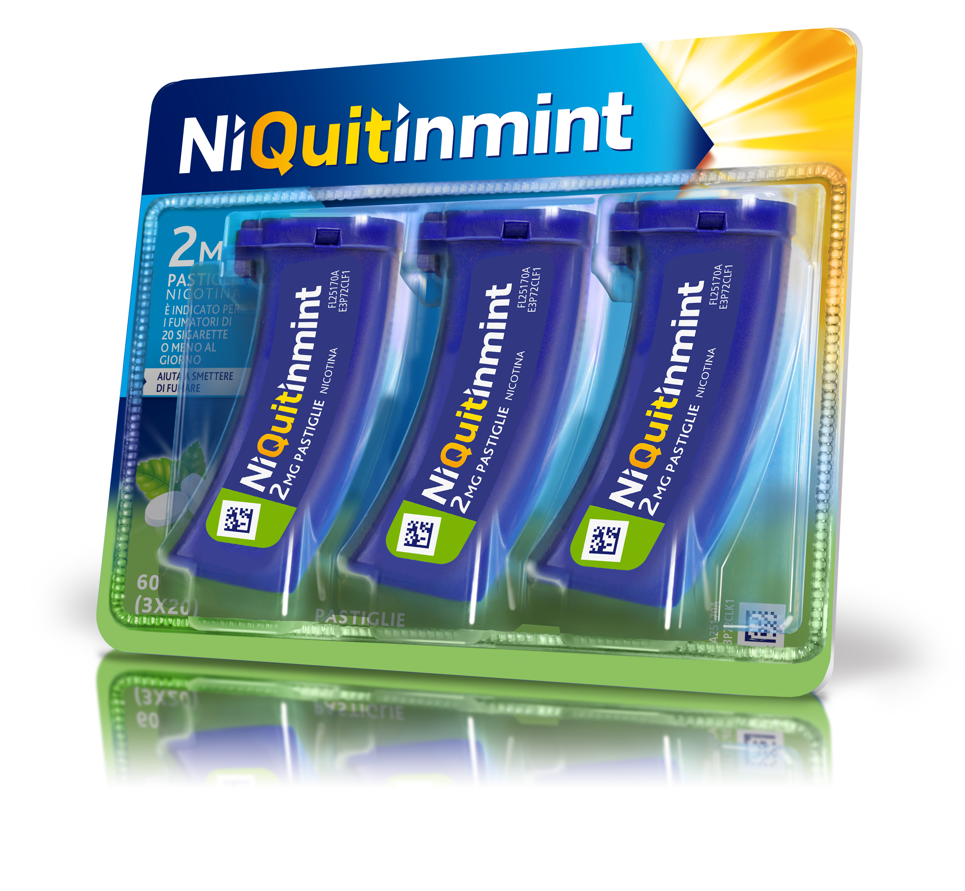 Niquitinmint 2mg Dipendenza Dal Fumo 60 Pastiglie