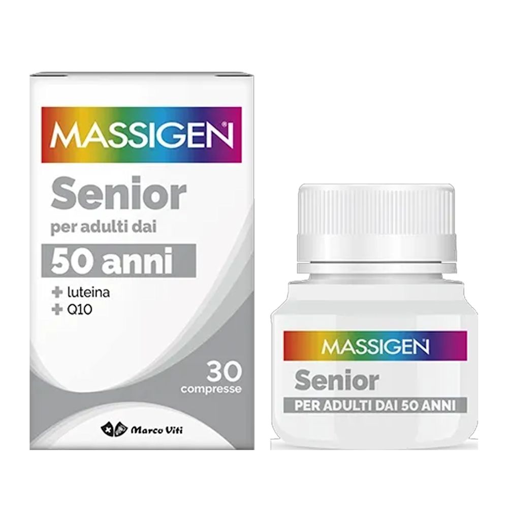 930629934 - MASSIGEN SENIOR MULTIVITAMINICO E MULTIMINERALE 30 COMPRESSE RIVESTITE - 7876002_1.jpg