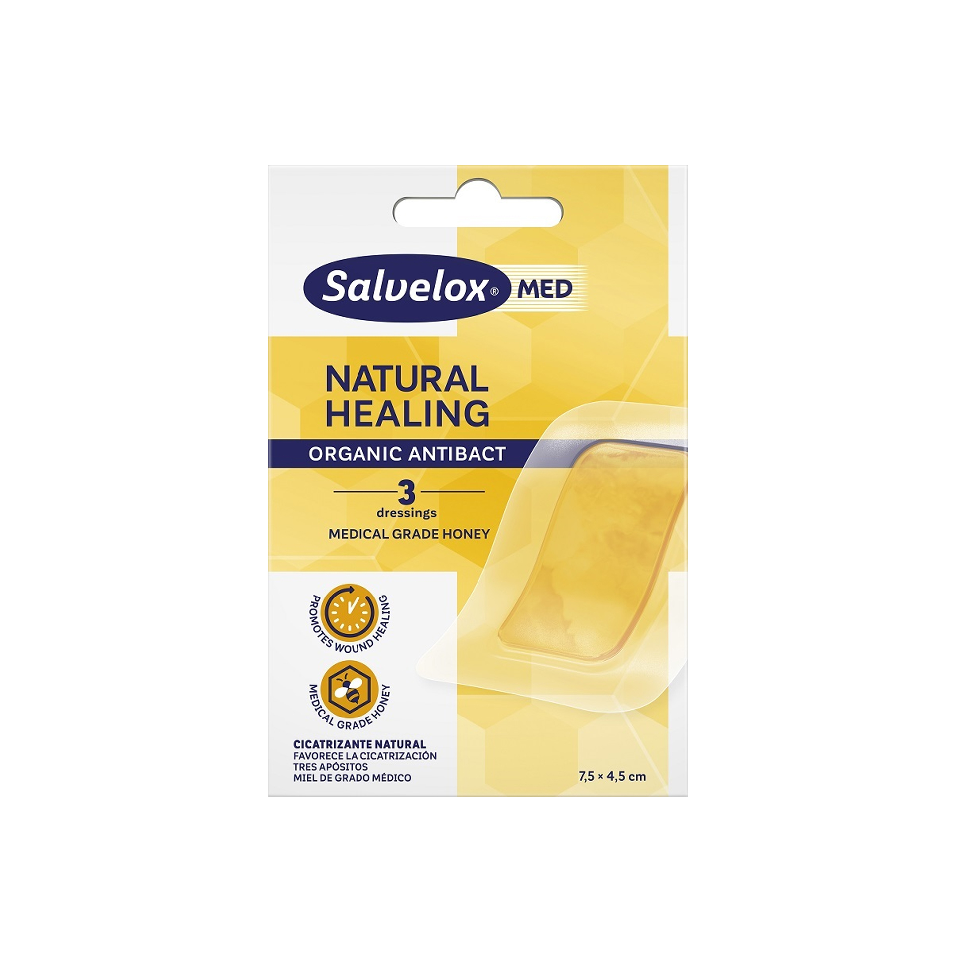 Salvelox Cerotti Med Natural Healing 7,5x4,5cm 3 Pezzi