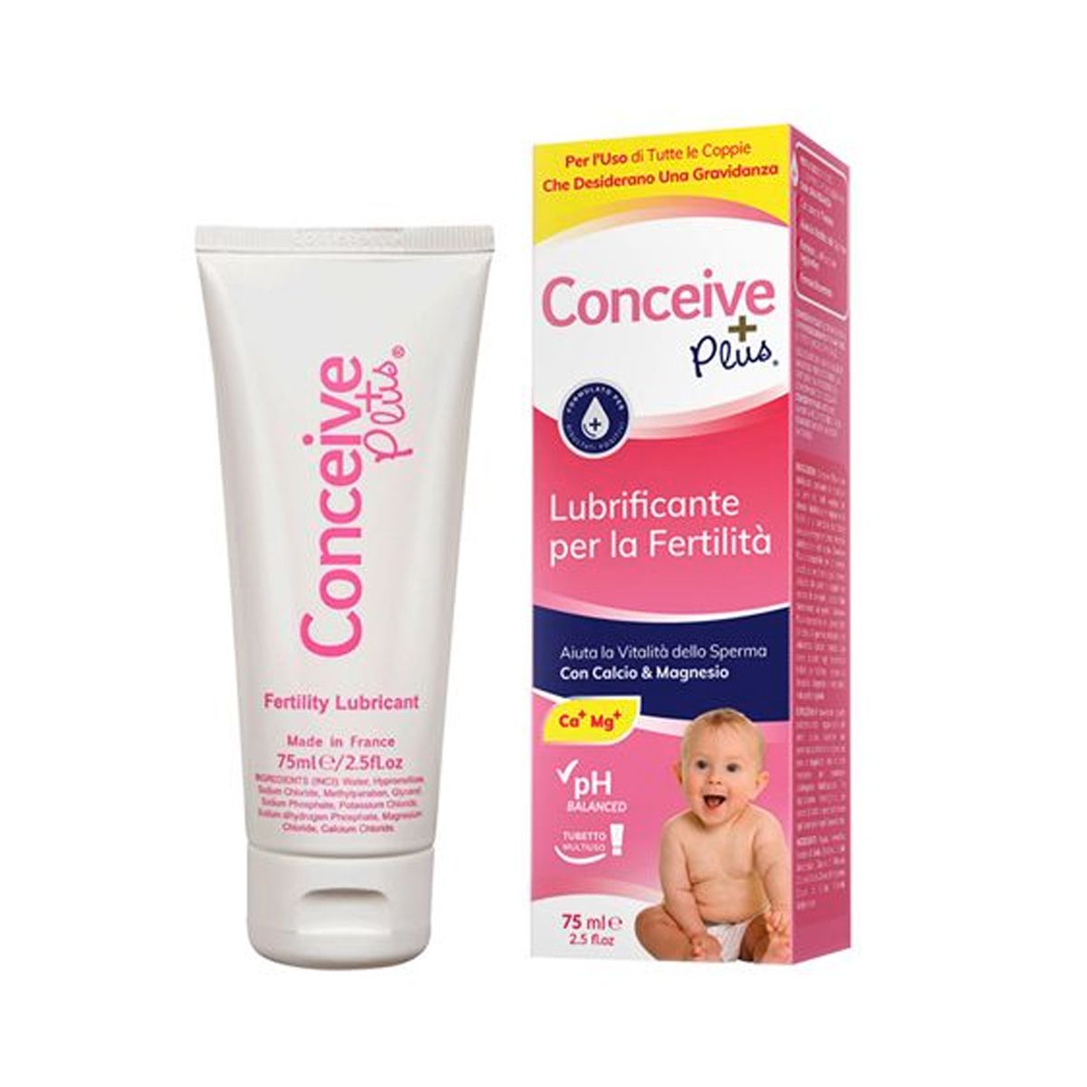 Conceive Plus Lubrificante Vaginale Coadiuvante Fertilità Tubo 75ml