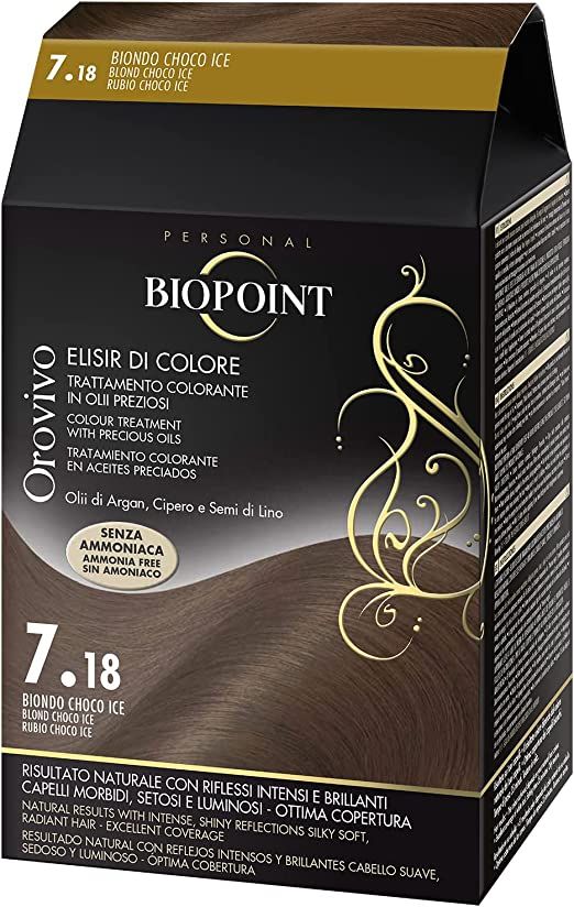 Biopoint Orovivo Elisir Di Colore Tinta Capelli 7,18 Biondo Choco Ice