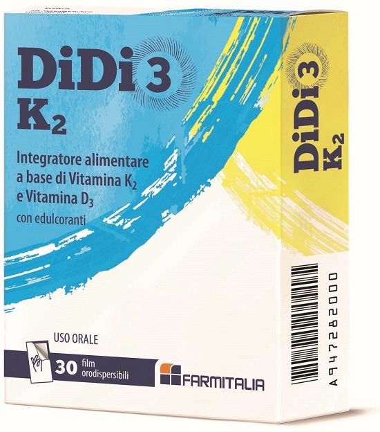 Didi3 K2 Integratore Di Vitamina K2 E Vitamina D3 30 Film Orodispersibili