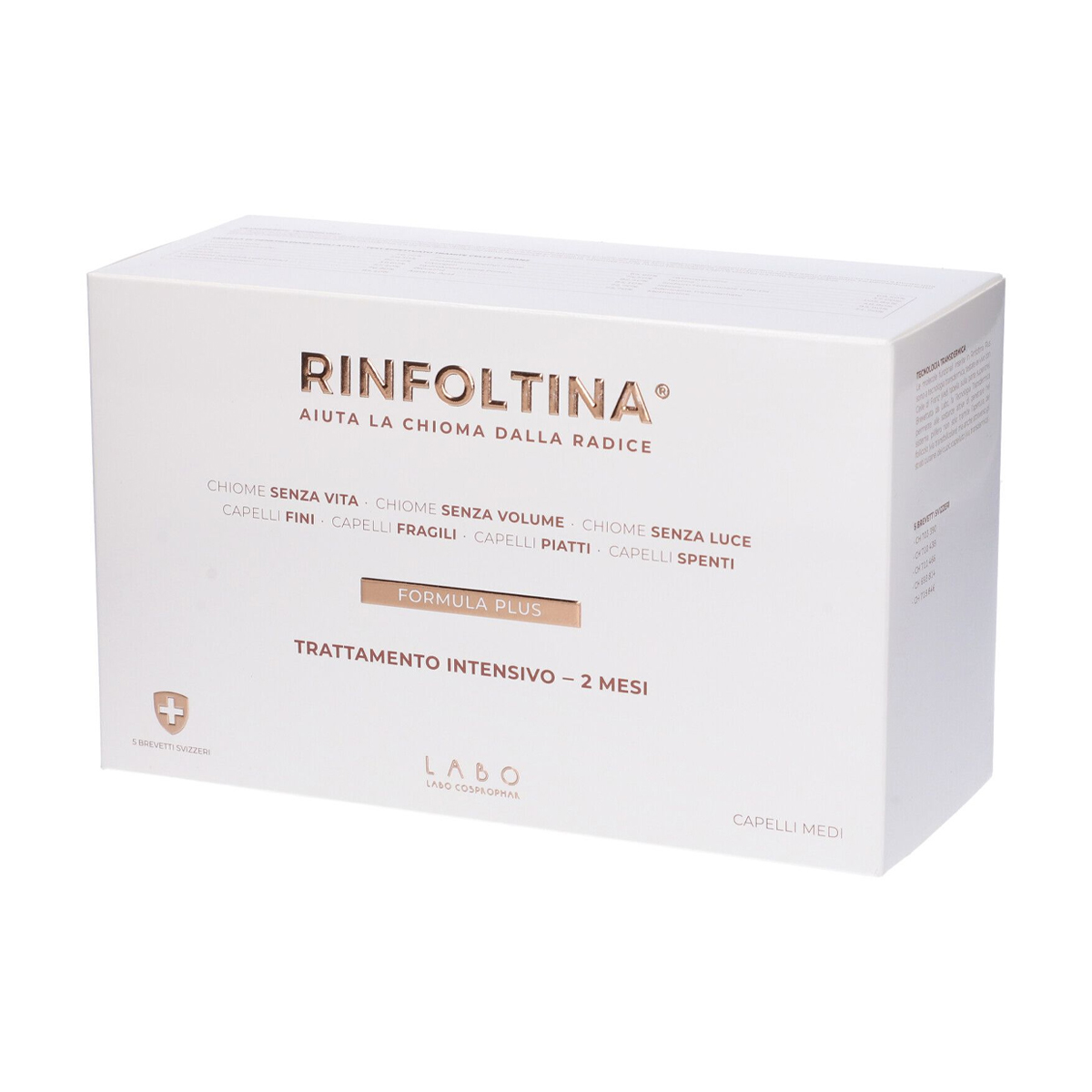 Rinfoltina Formula Plus Capelli Medi Trattamento Intensivo 2 Mesi Fiale 40x3,5ml