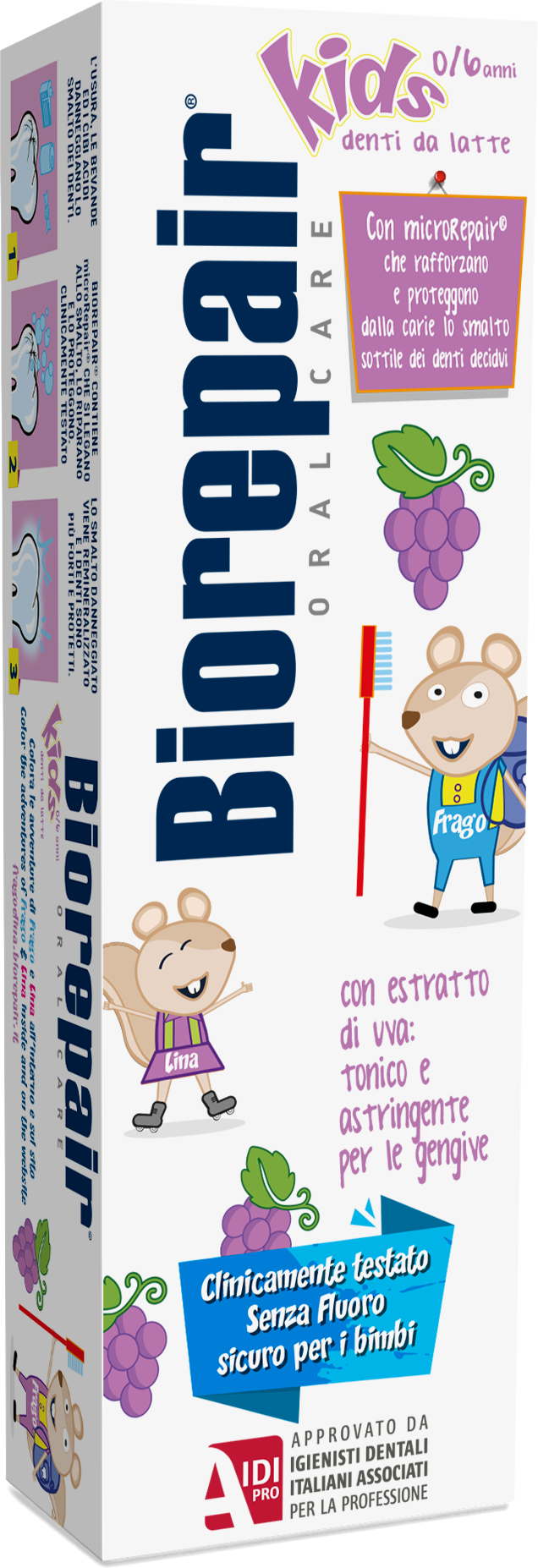 Biorepair Kids Uva Dentifricio 50ml