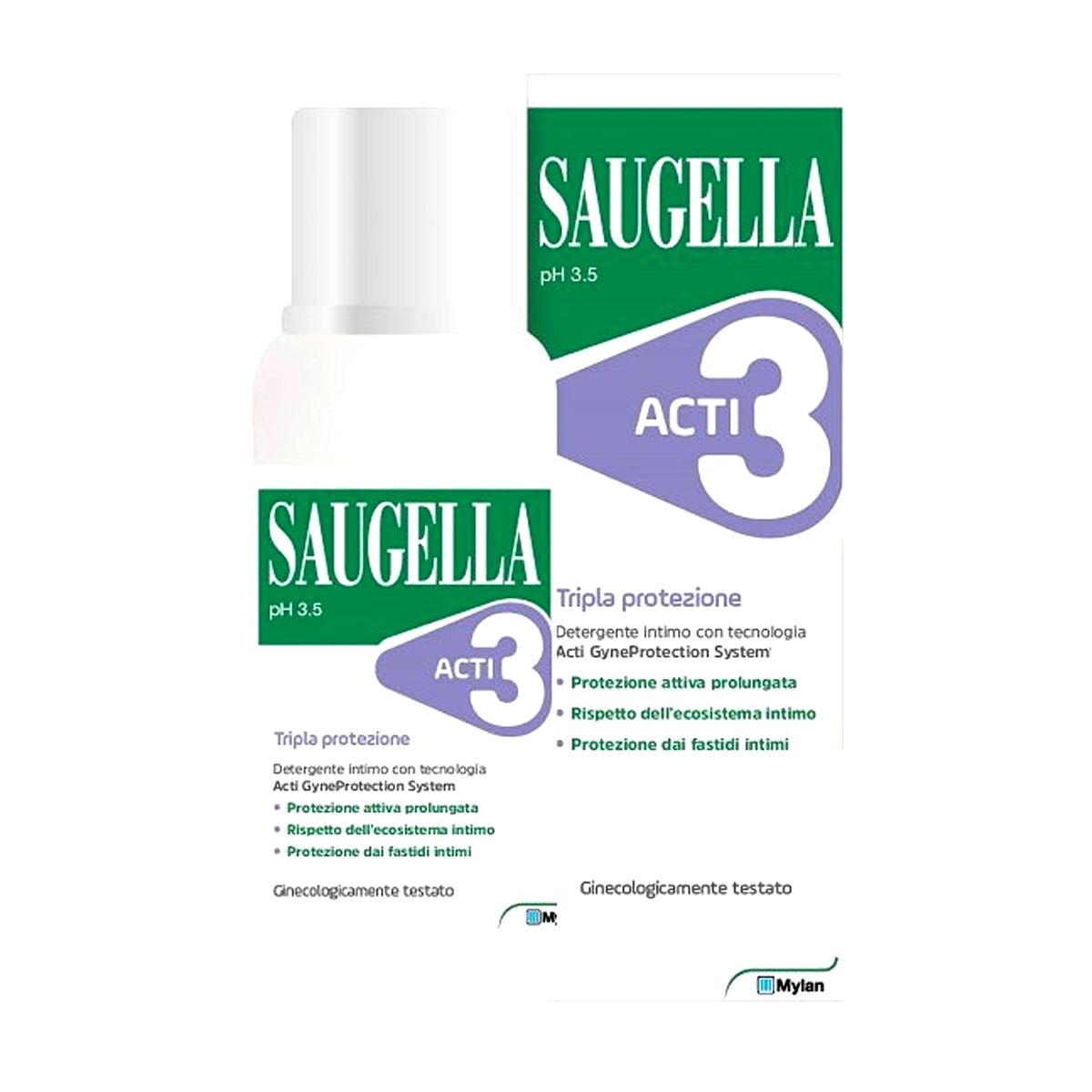 Saugella Acti3 Tripla Protezione Detersione intima 500ml