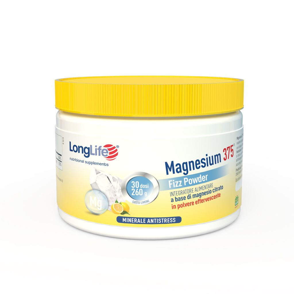 Longlife Magnesium 375 Fizz Powder Integratore Di Magnesio 260g