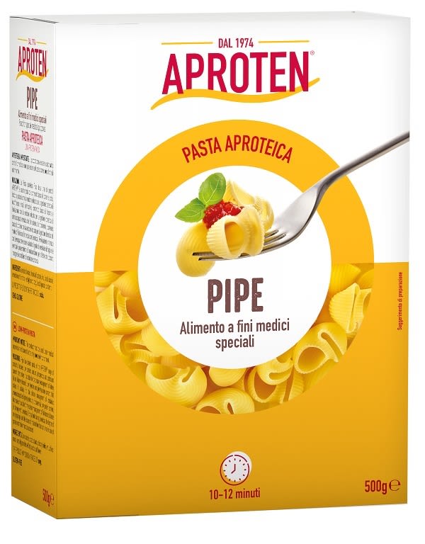image - 987320429 - Pasta aproteica in formato pipe, indicata per regimi alimentari specifici, da cuocere in acqua bollente per 10-12 minuti e condire subito dopo la scolatura. - 4866820_1.jpg