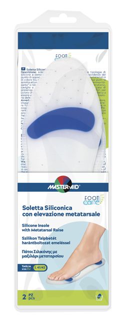 Master-aid Foot Care Soletta Siliconica L 41-42 Elevazione Metatarso 2 Pezzi