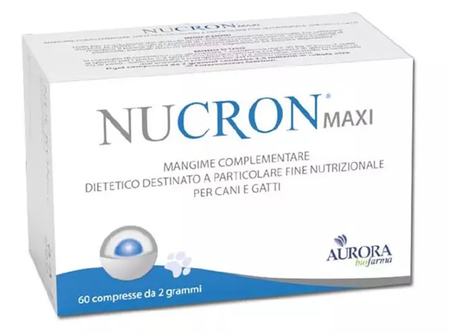 Nucron Maxi Mangime Complementare Dietetico Per Cani E Gatti 60 Compresse