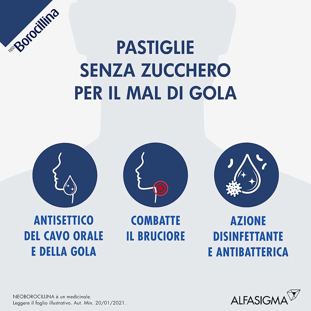 022632145 - Neoborocillina Senza Zucchero Trattamento mal di gola 16 pastiglie - 7883822_4.jpg