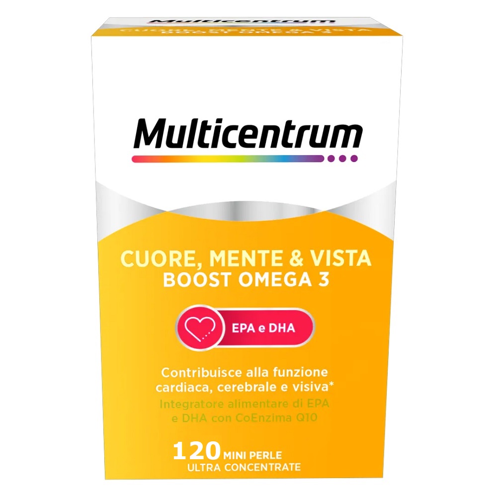 Multicentrum Cuore, Mente E Vista Boost Omega 3 120 Capsule