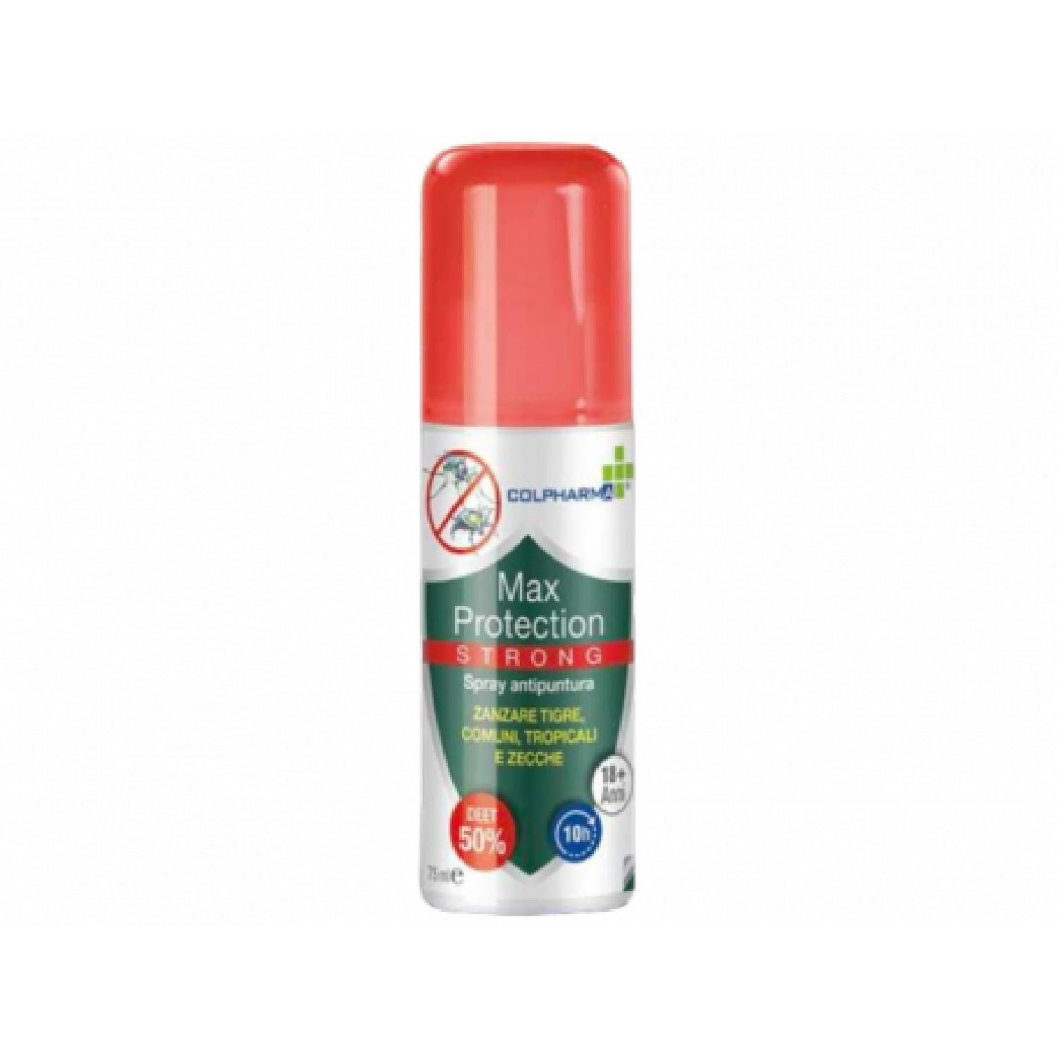 Colpharma Spray Repellente Contro le zanzare Max Protection Strong 75ml