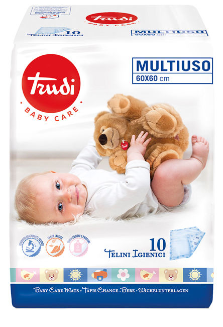 image - 982463251 - TRUDI BABY CARE TELINI MULTIUSO 60X60 CM 10 PEZZI - 4863099_1.jpg