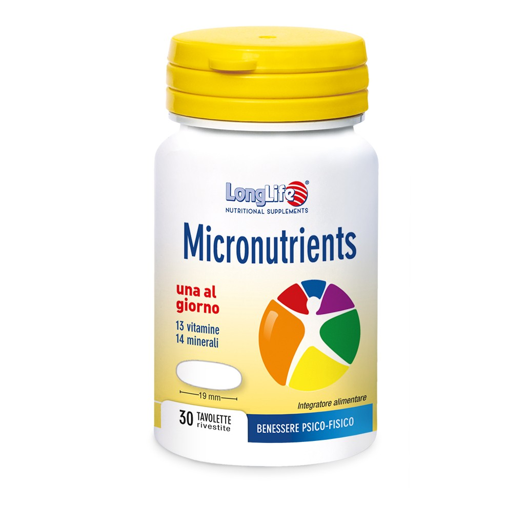 Longlife Micronutrients Integratore multivitamine 30 Tavolette