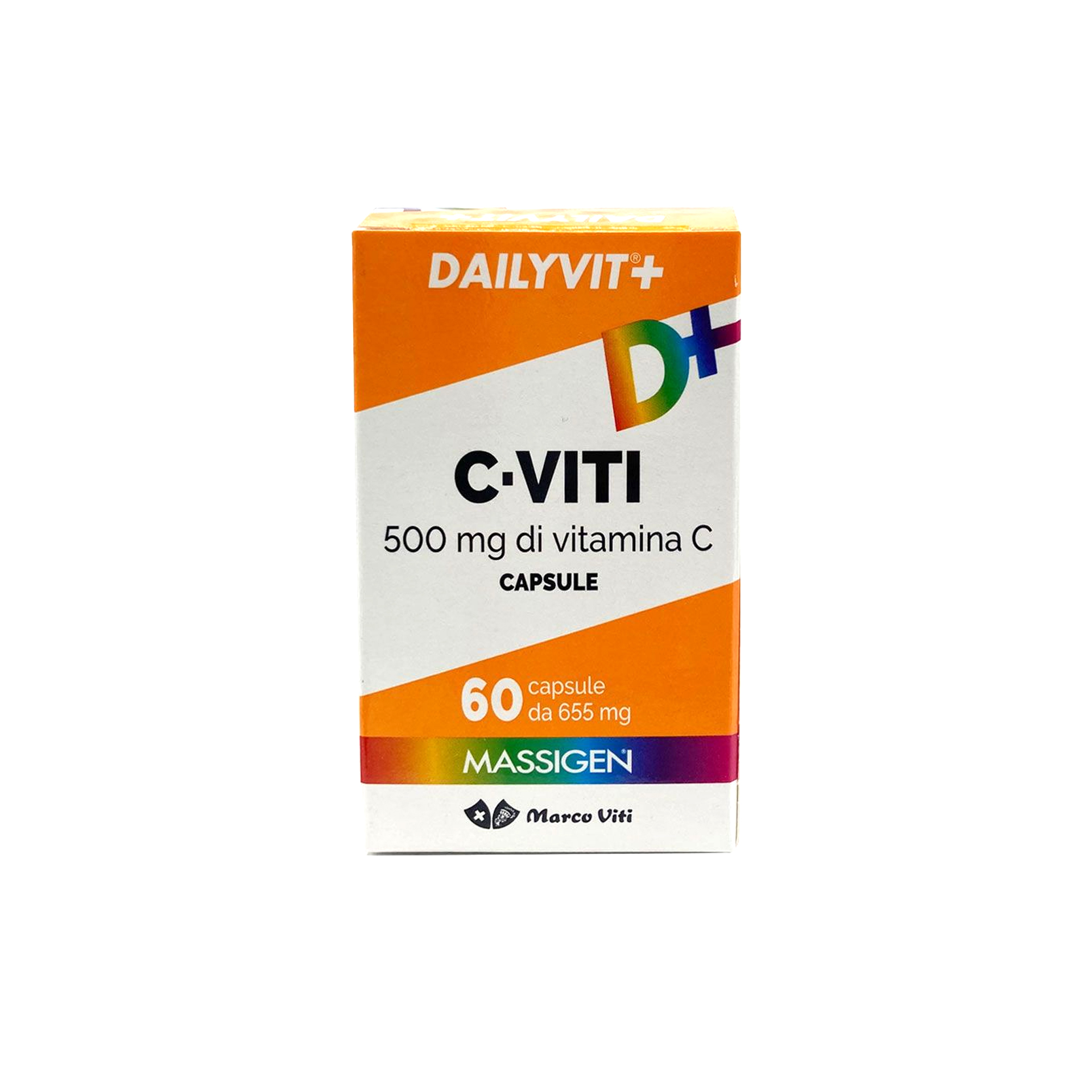 Massigen Dailyvit+ C Viti Integratore a base di Vitamina C 60 Capsule