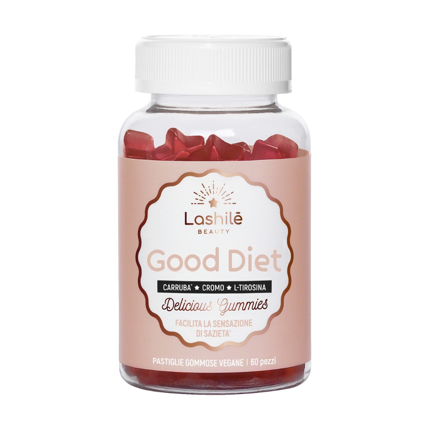 Lashilé Good Diet Integratore Con Carruba E Cromo Per Il Senso Di Sazietà 60 Gummies