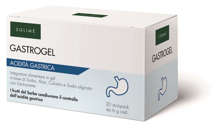 Solimè Gastrogel Integratore Contro Acidità Gastrica 20 Stickpack