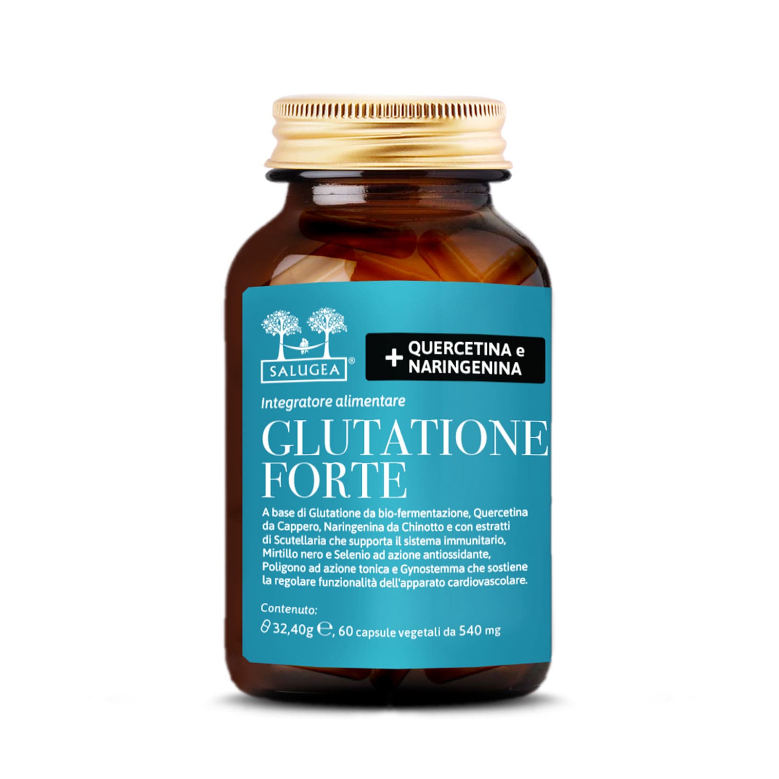 Salugea Glutatione Forte Glutatione Quercetina E Naringenina 60 Capsule