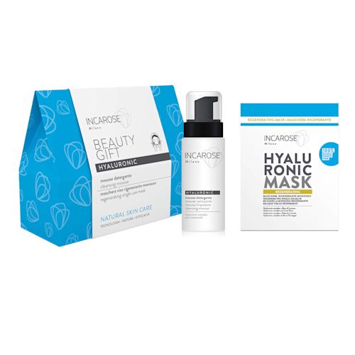 987376656 - INCAROSE HYALUR BEAUTY GIFT DETERSIONE MOUSSE DETERGENTE 200 ML + MASCHERA RIGENERANTE 17 ML - 4750103_1.jpg