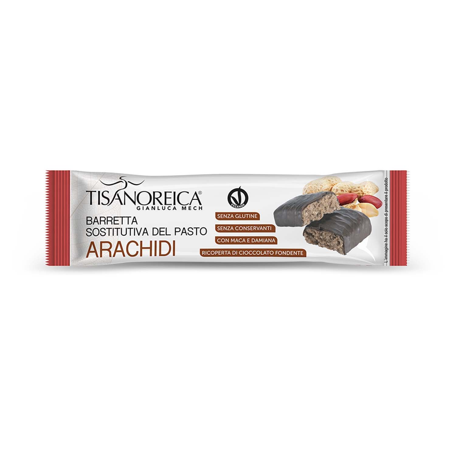 Tisanoreica Barretta Sostitutiva Pasto Gusto Arachidi E Cioccolato 60g