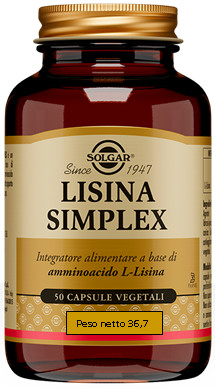 940405905 - Solgar Lisina Simplex Integratore di Aminoacidi 50 capsule - 4710102_2.jpg