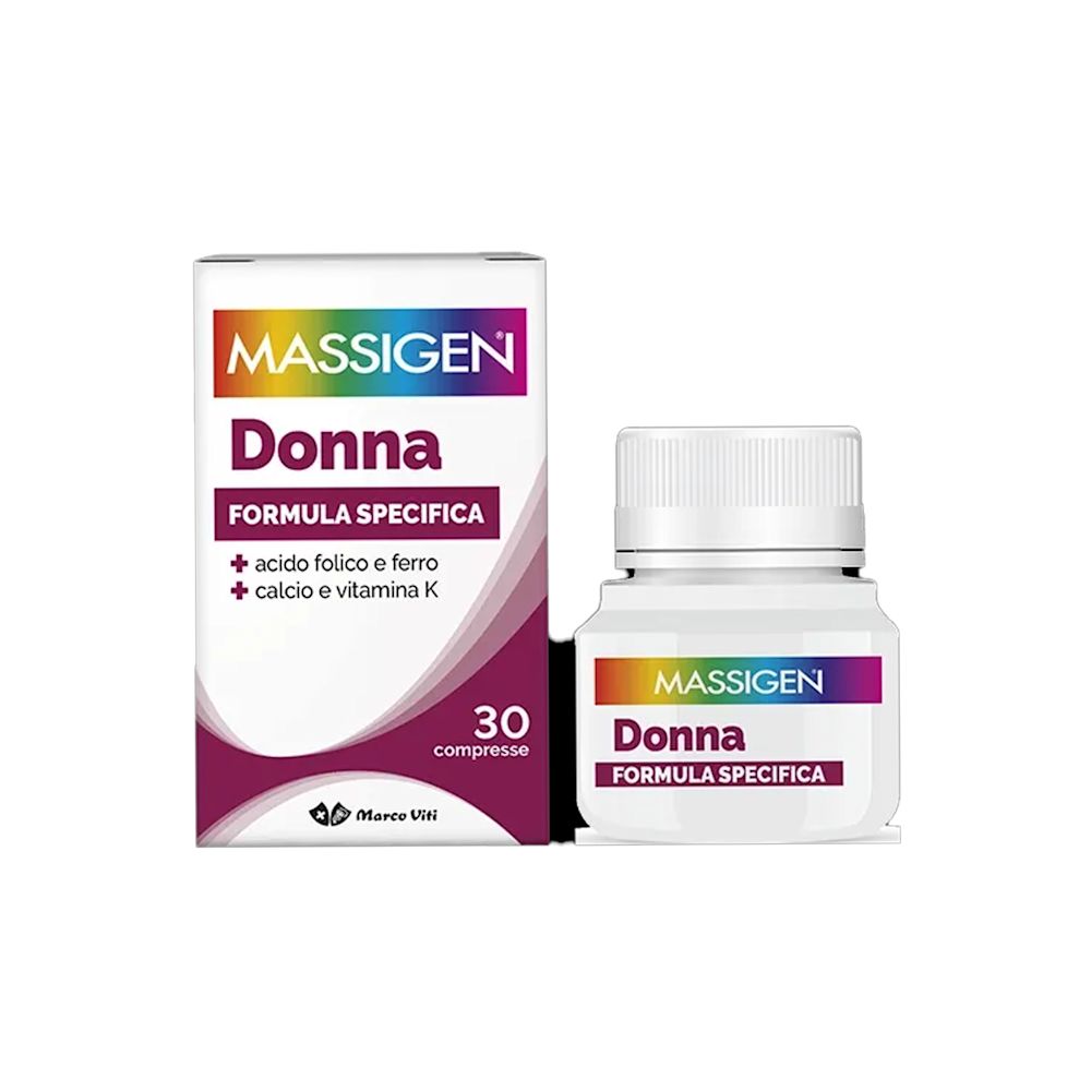 938963016 - MASSIGEN DONNA MULTIVITAMINICO E MULTIMINERALE 30 COMPRESSE RIVESTITE - 7891121_1.jpg