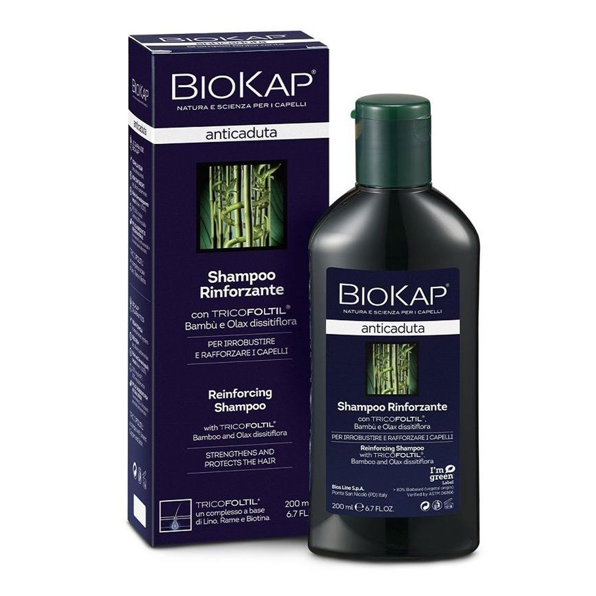 Biokap Shampoo Rinforzante Anti-Caduta Capelli 200ml