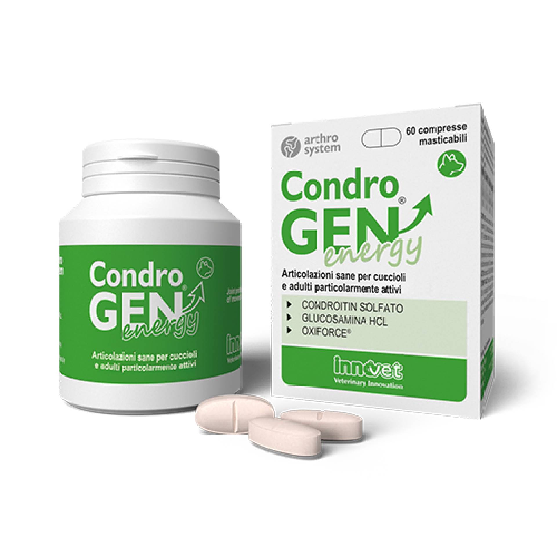 Condrogen Energy Cani 60 Compresse Masticabili