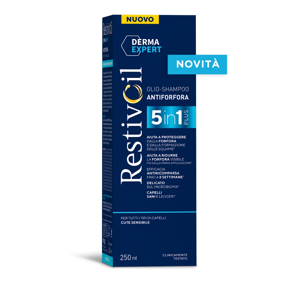 image - 986714133 - RESTIVOIL DERMA EXPERT SHAMPOO ANTIFORFORA 5 IN 1 250 ML - 4788938_1.jpg