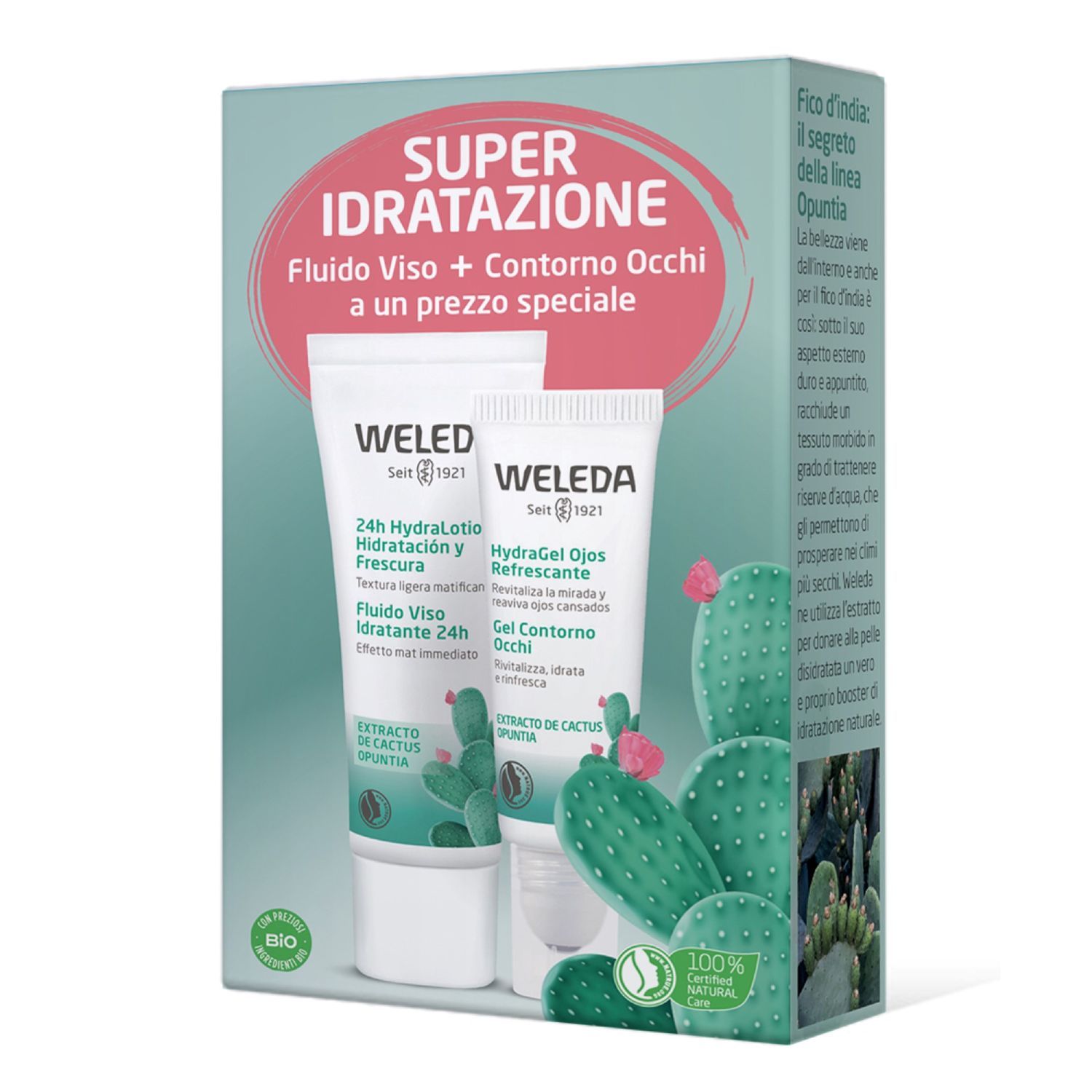 Weleda Trattamento Super Idratazione Fluido Viso 30ml + Gel Contorno Occhi 10ml