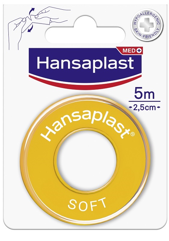 Hansaplast Soft Cerotto Medicato In Rocchetto 5mx2,5cm