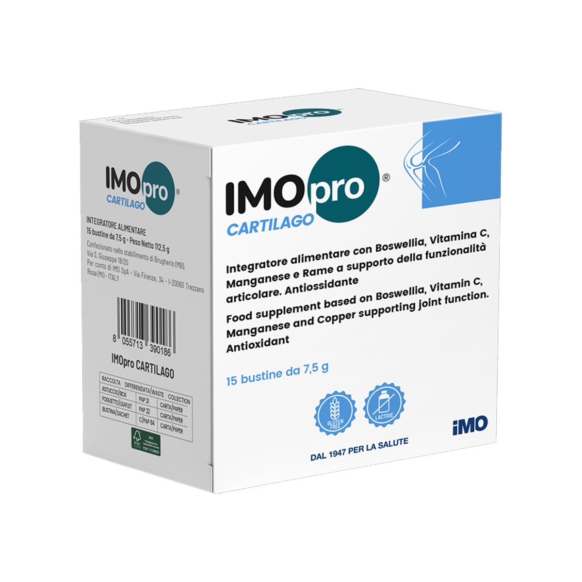 Imopro Cartilago Integratore Ossa E Cartilagini 15 Bustine 7,5g