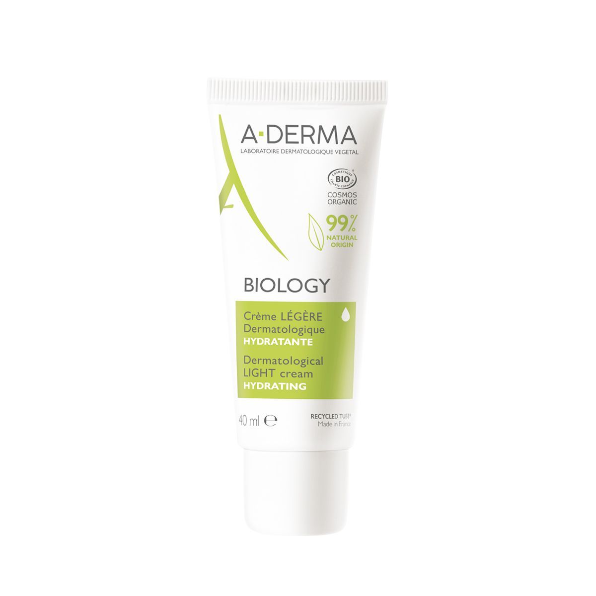 A-derma Biology Crema Leggera Dermatologica Idratante 40ml