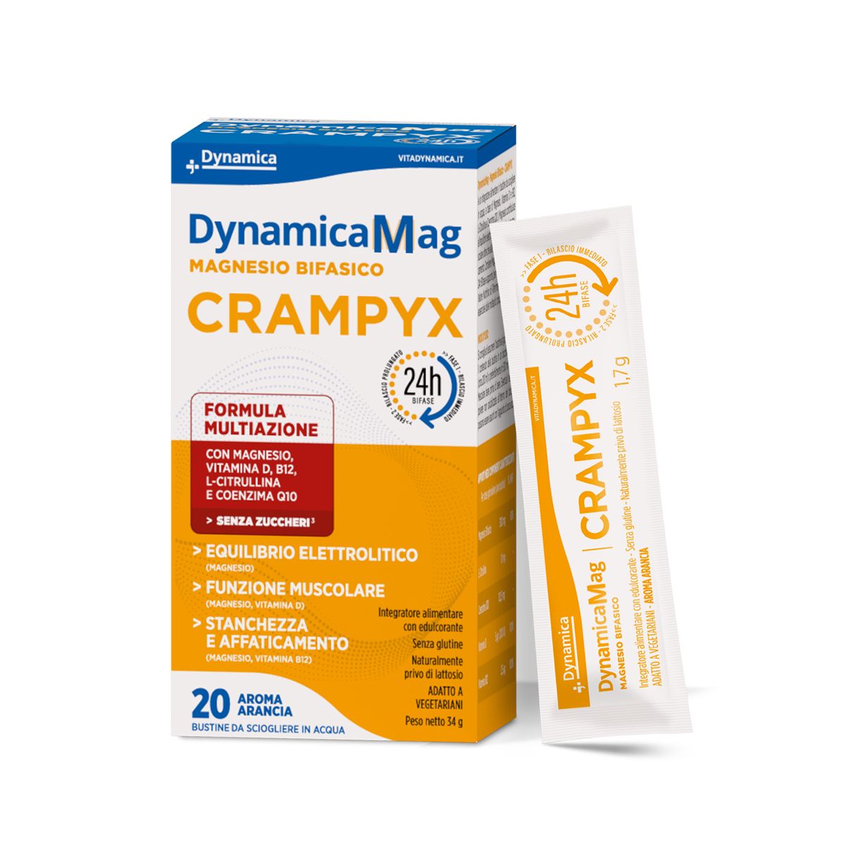 Dynamicamag Crampyx Integratore Salino 20 Bustine