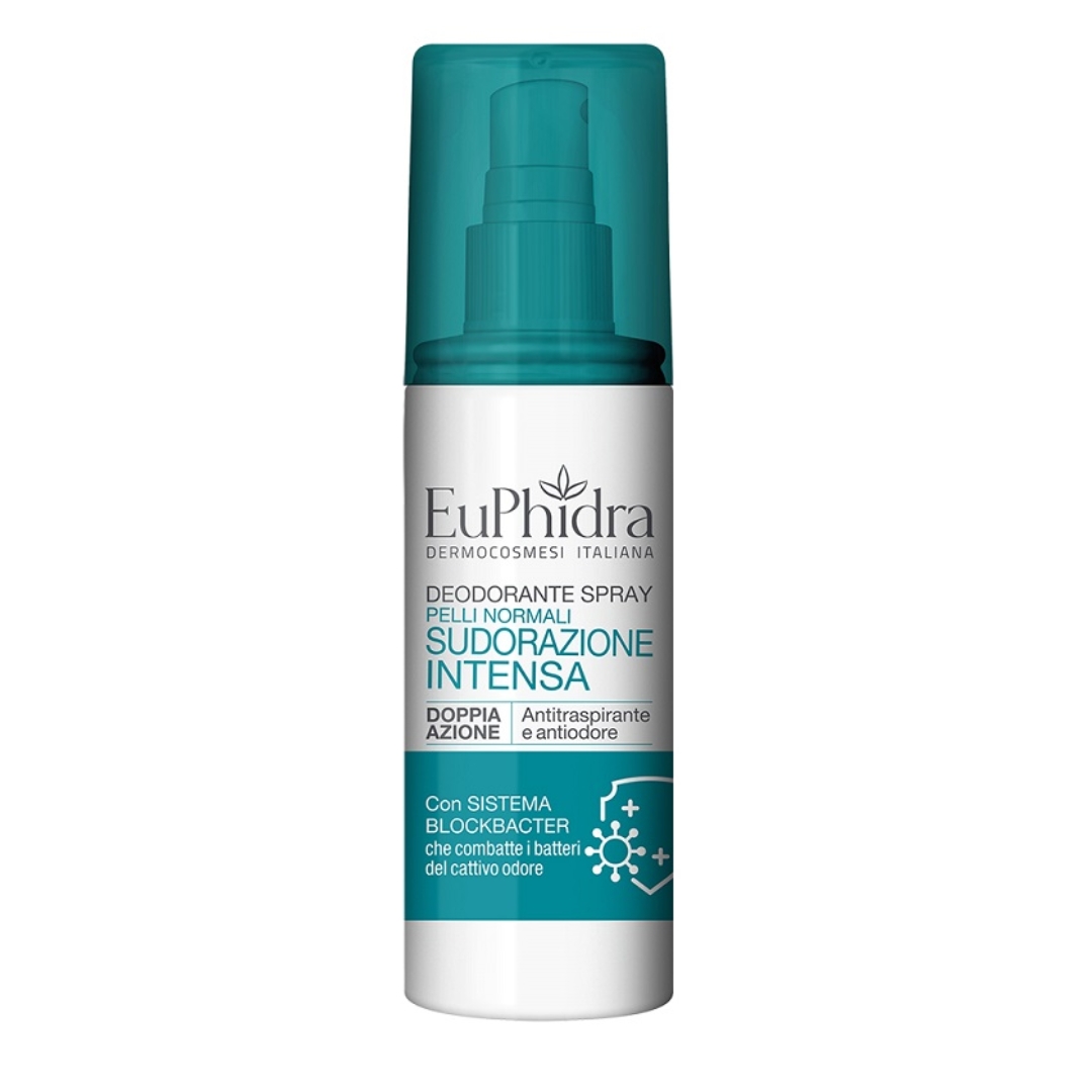 Euphidra Deodorante Spray Pelli Normali Sudorazione Intensa 100ml