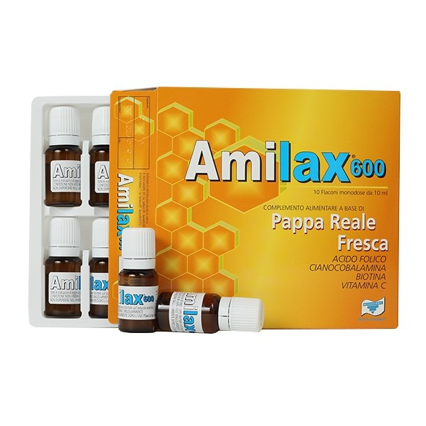 Amilax 600 Pappa Reale 10 Flaconcini 10ml