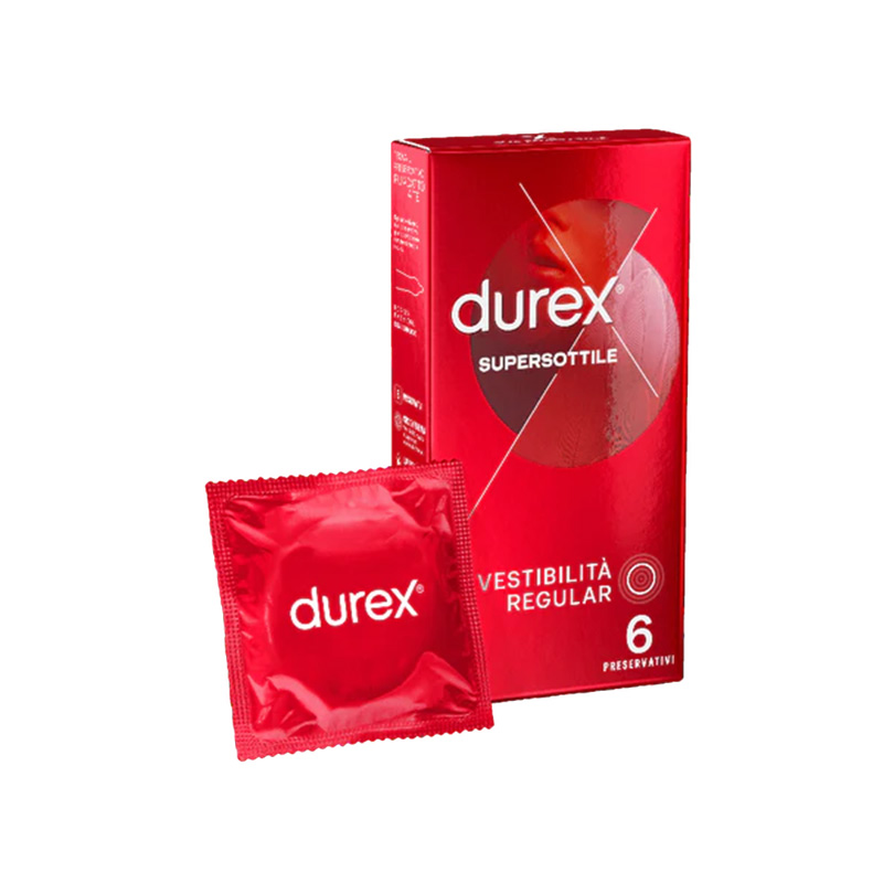 Durex Profilattico Supersottile Regular 6 Pezzi