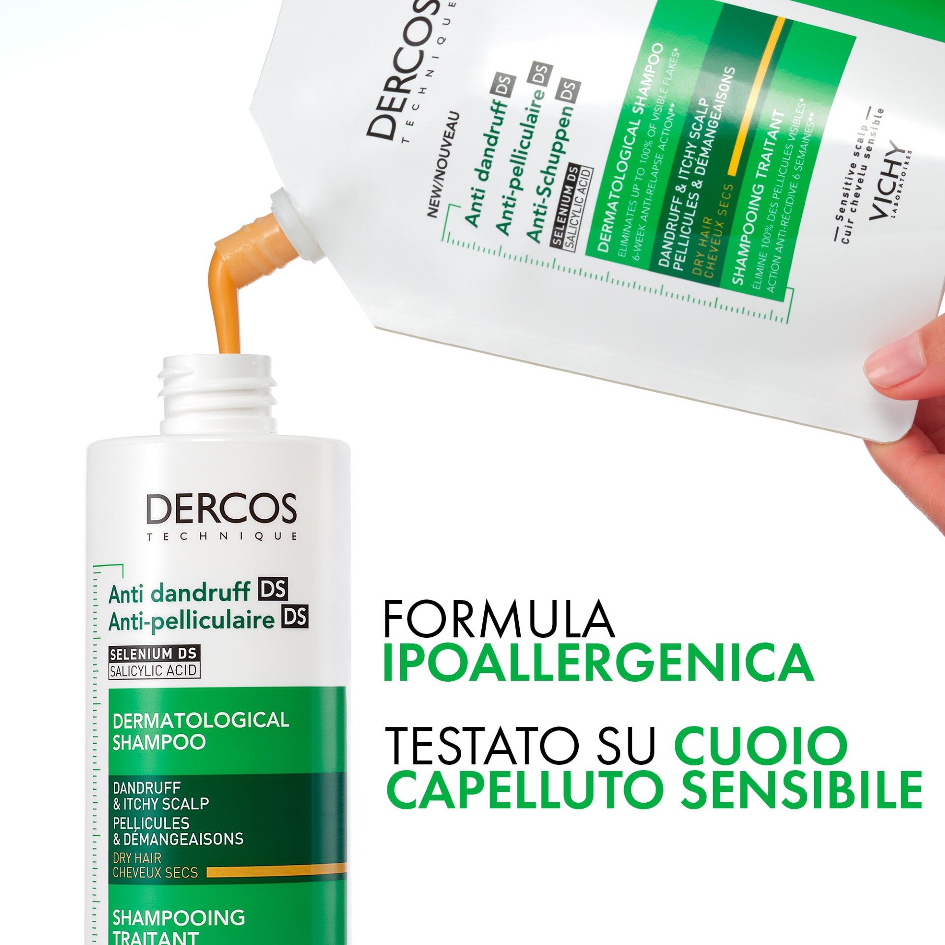 image - 951449418 - DERCOS TECHNIQUE SHAMPOO ANTI FORFORA DS SECCHI REFILL 390 ML - 4856139_3.jpg