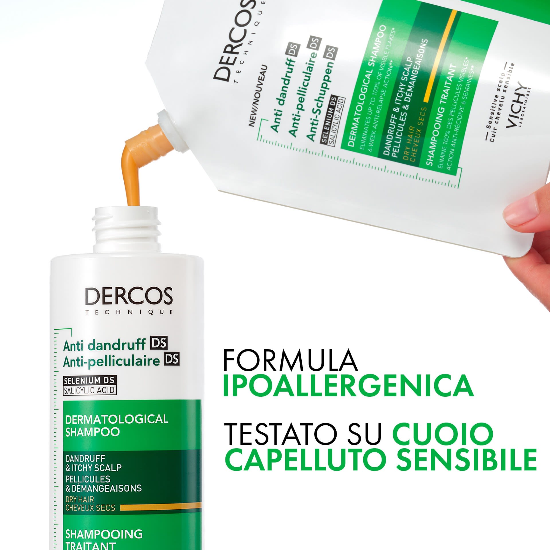 image - 951449418 - DERCOS TECHNIQUE SHAMPOO ANTI FORFORA DS SECCHI REFILL 390 ML - 4856139_3.jpg