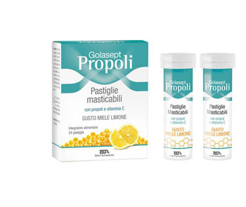 Golasept Propoli Gusto Miele E Limone 24 Compresse Masticabili