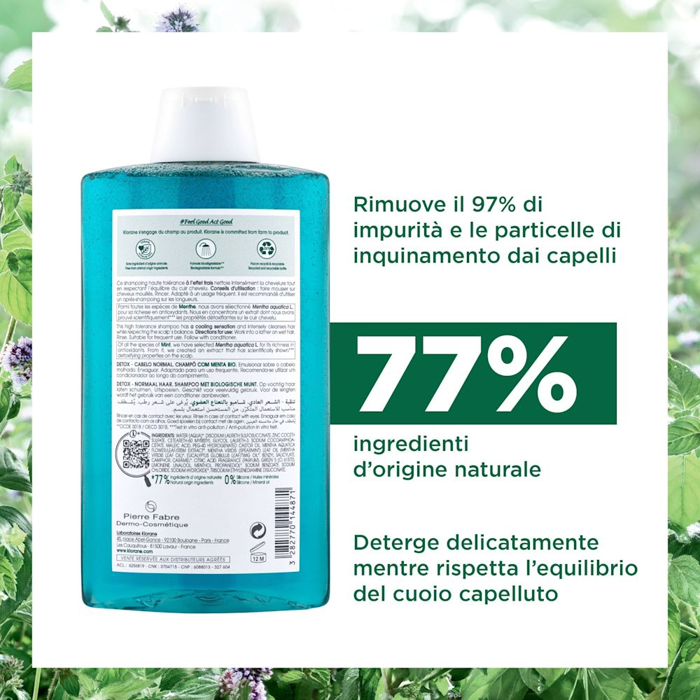 image - 981391067 - KLORANE SHAMPOO ALLA MENTA ACQUATICA 400 ML - 4707959_5.jpg