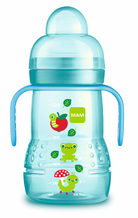 image - 980774943 - Tazza trainer da 220 ml con beccuccio extra morbido e manici antiscivolo, ideale per il passaggio dall'allattamento al seno o biberon alla tazza. - 4867884_1.jpg