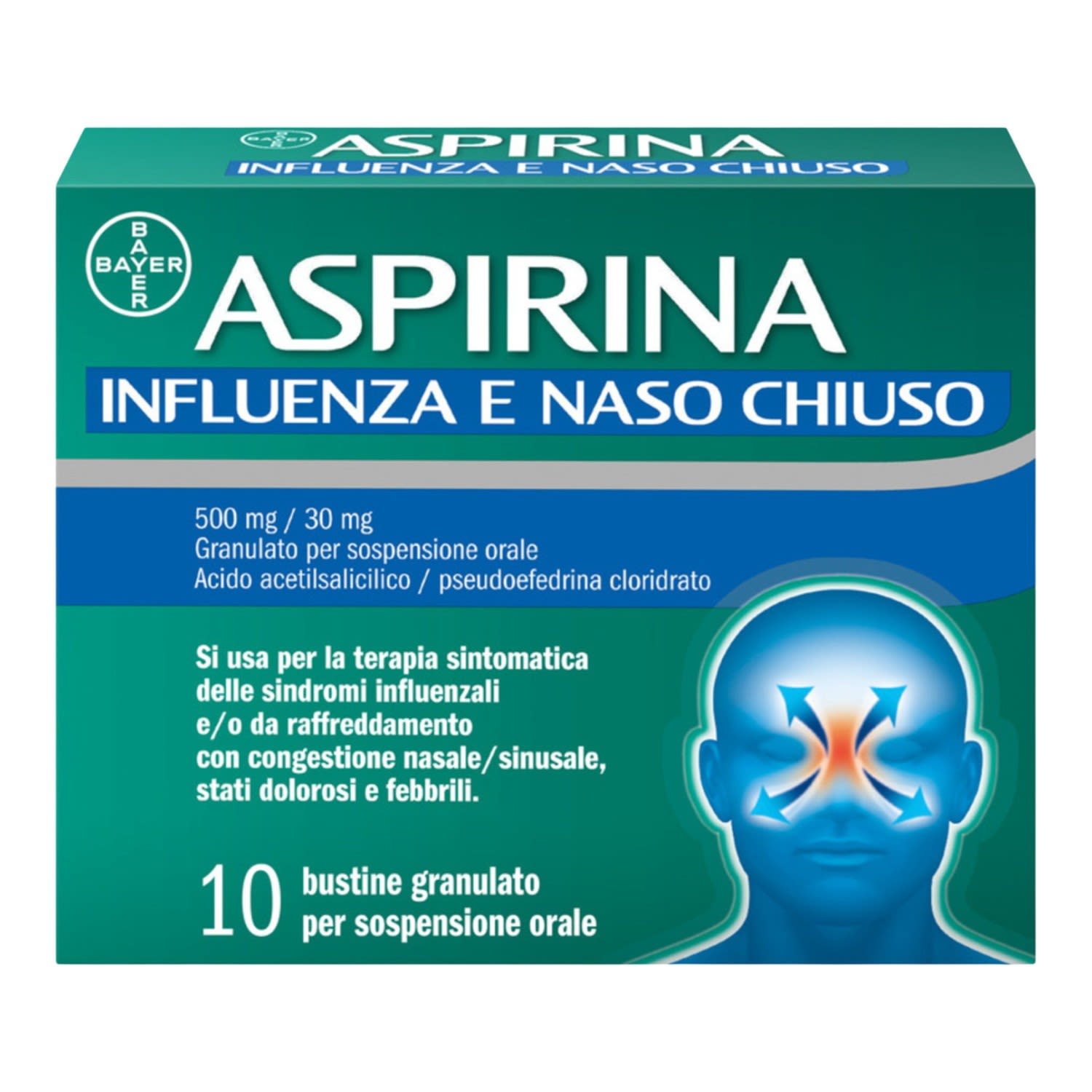 046967016 - ASPIRINA INFLUENZA E NASO CHIUSO*orale 10 bust 500 mg + 30 mg - 7895118_7.jpg