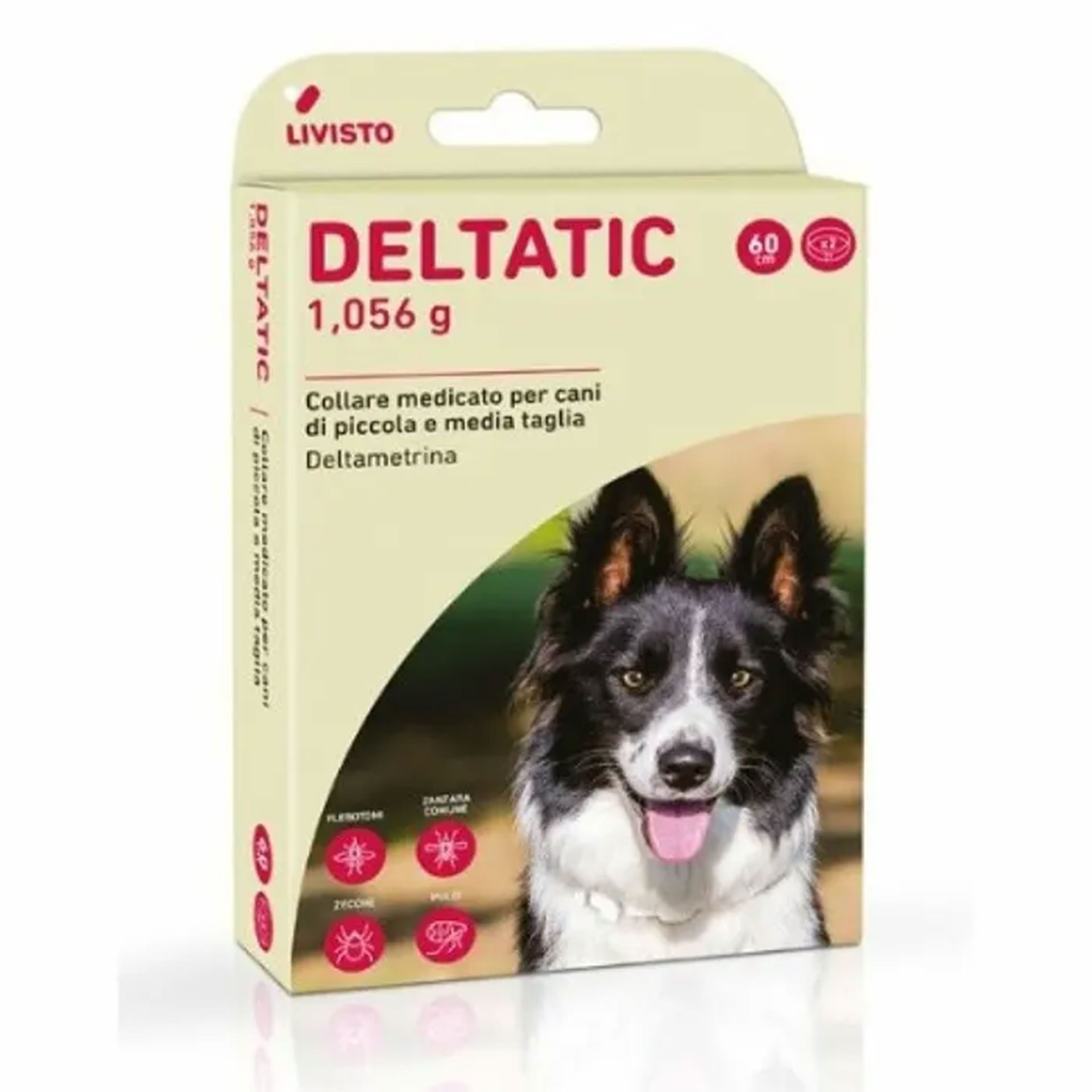 Deltatic Collare Repellente Medicato Cane 2 Pezzi